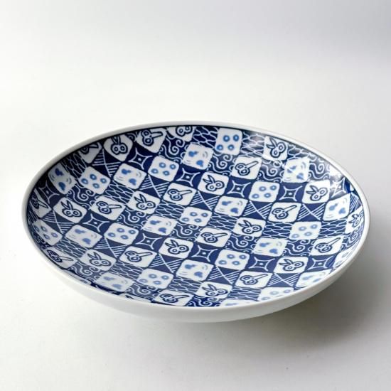 HASAMI市松195プレート | はさみがデザインされた波佐見焼のお皿 - 梅陶器