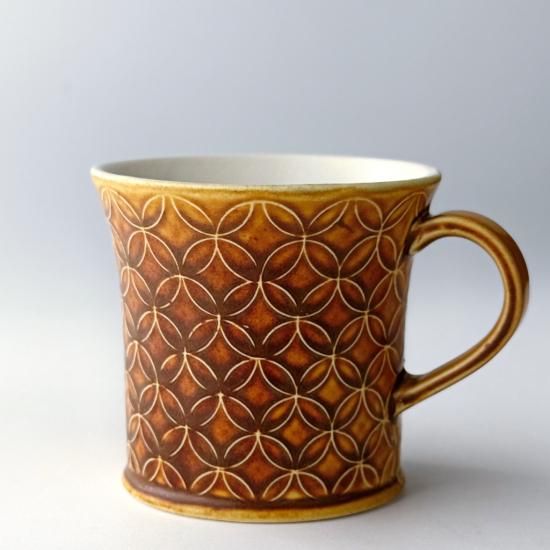 古美濃 馬上杯 美濃 七宝 マグカップ | 和モダン陶器 - 梅陶器