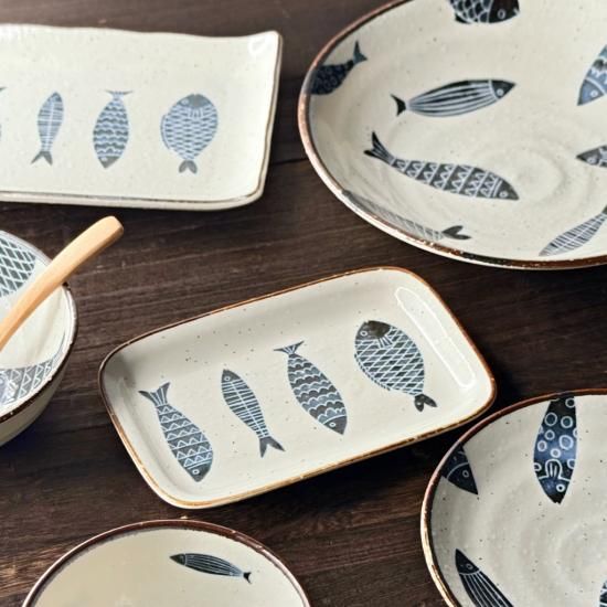 魚器-トットキ-焼物皿 | おしゃれな和食器 - 梅陶器