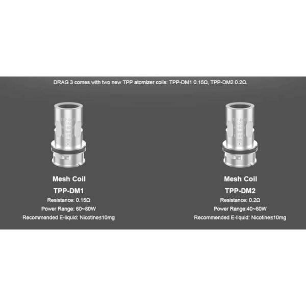 �֡��ס� Voopoo �ɥ饰 Drag 3 �� TPP ���ѥ�����  3��  TPP-DM2 0.2ohm