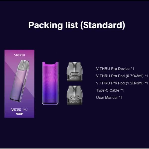 VOOPOO V.THRU Pro Pod Kit 900mAh POD VAPE �������������å� ���졼