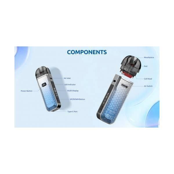 ����å� SMOK �Υ�� Nord 5 80W �ݥå�  9�֥�å����쥶��