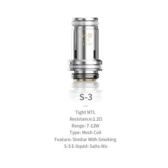 ���⥢��� Smoant Santi �ݥåɸ��ѥ����� 3�ĥѥå� �Żҥ��Х� S3 MTL 1.2ohm
