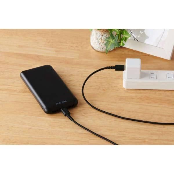 ���쥳�� ���� ����ѥ��� ��Х��� �Хåƥ꡼ DE-C66-10000BK 10000mAh �� 