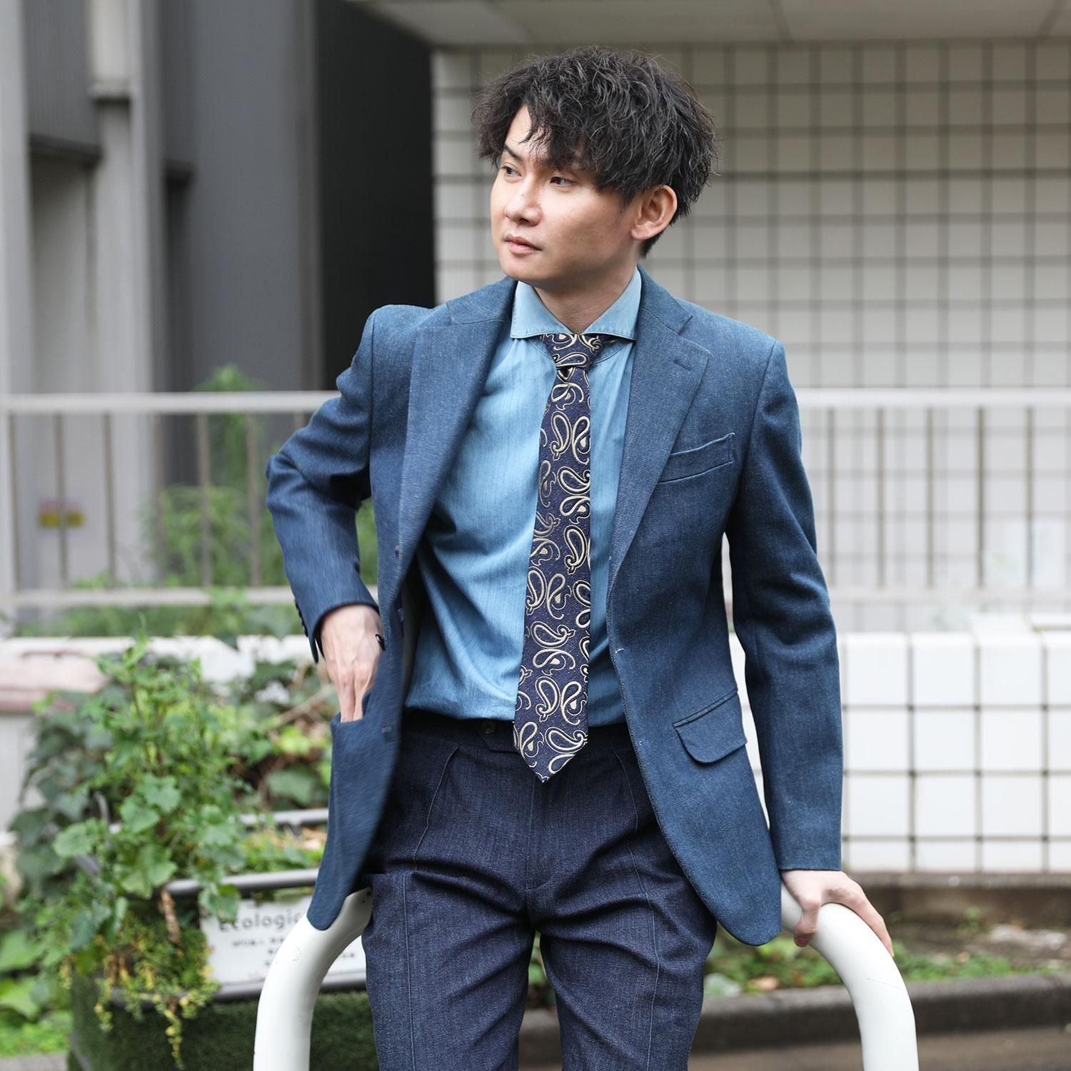 BLUE BLUE   デニムツーピーススーツ BLUE BLUE デニムツーピーススーツ