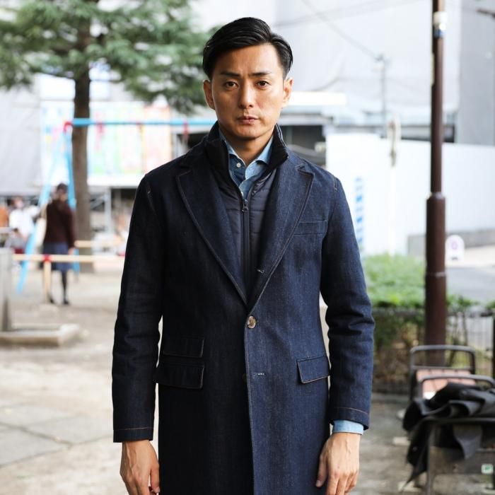 Waa】中綿ダウンチェスターコート - デニムスーツ専門店 denew