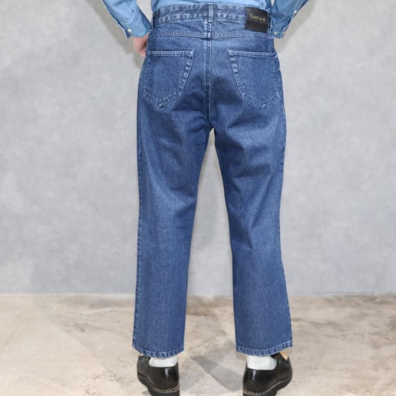 12oz バイオウォッシュ+軽ブリーチ加工 クリースミシン縫 12oz バイオウォッシュ+軽ブリーチ加工 クリースミシン縫