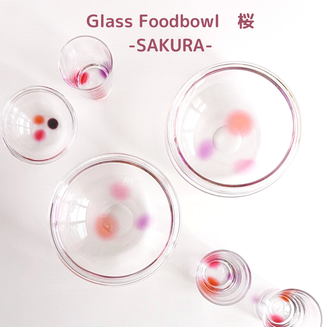 Glass Foodbowl　桜