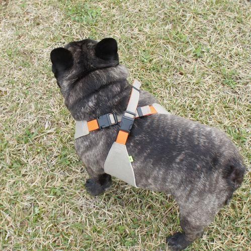 わんちゃんの熱中症対策に 冷え冷えクールエプロン ハーフリネン カーキ わんちゃんの熱中症対策に 冷え冷えクールエプロン ハーフリネン カーキ