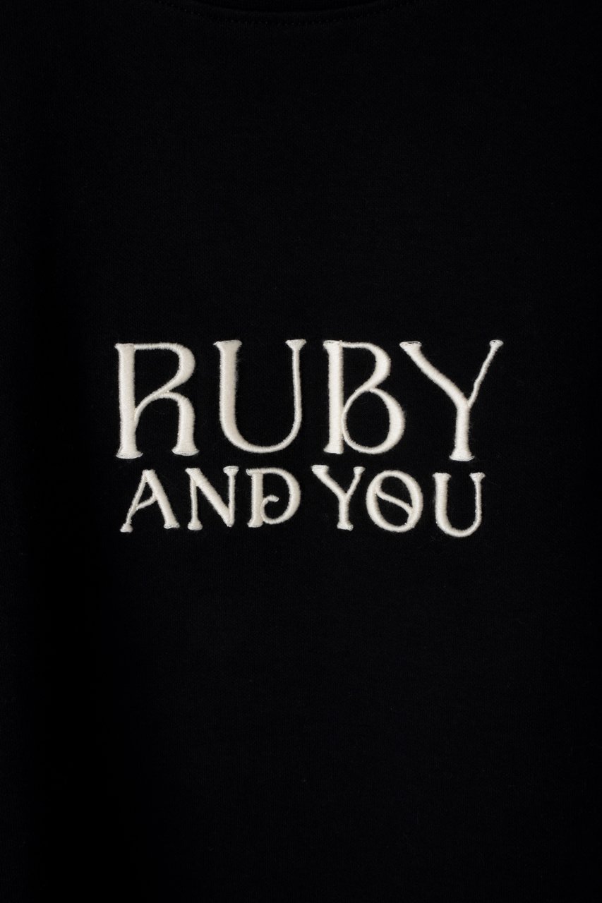 RUBYロゴエンブロイダリーTシャツ - RUBY AND YOU