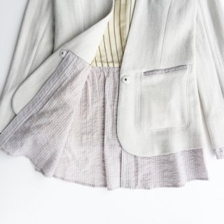 Shirts Combination jaket<br>/Light Gray