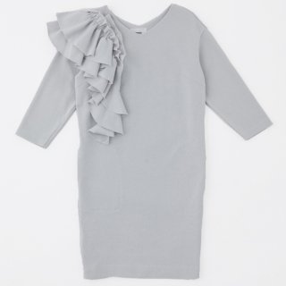 Frill onepiece dress<br/>/Gray