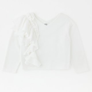 Frill pullover<br/>/White