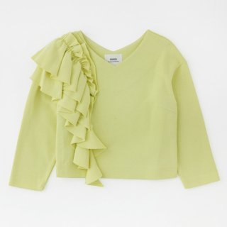 Frill pullover<br/>/Yellow