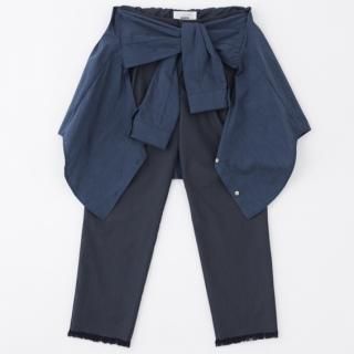 Wrap shirt pants<br/>/Navy