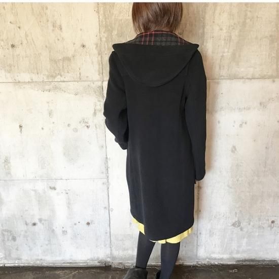 ロング丈 (4330FC) / ブラック/ レディース ダッフルコート ロング丈 (4330FC) / ブラック/ レディース ダッフルコート