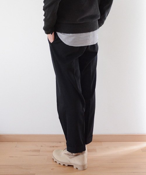 スラックス ヴィンテージ 50年代 ウール スーツ パンツ 黒 ジャパン 