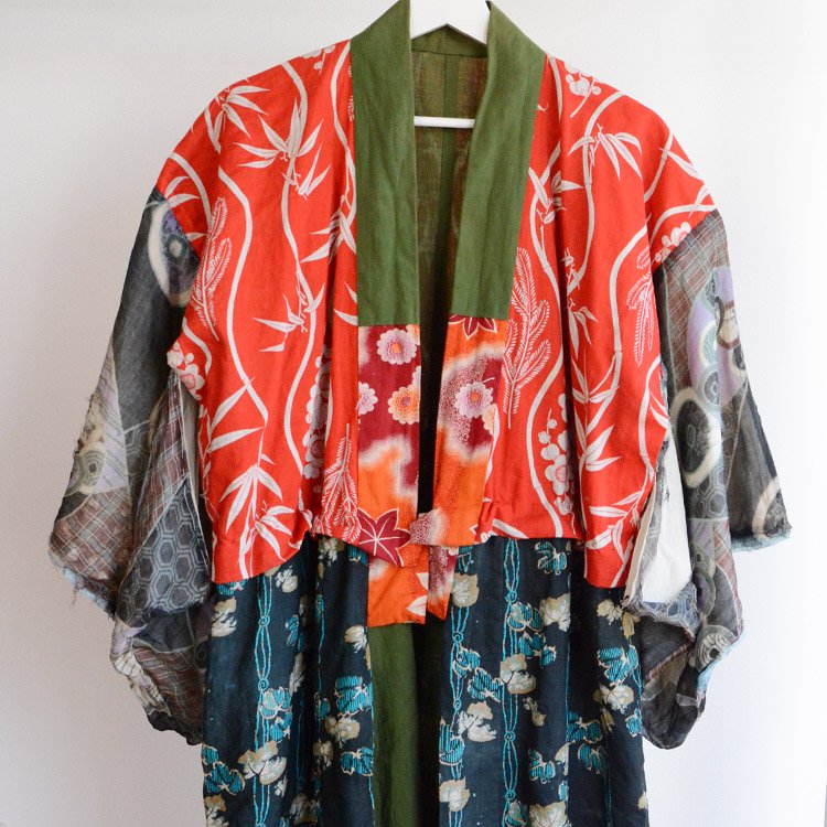 着物 クレイジーパターン ジャパンヴィンテージ 木綿 縞模様 長着 大正 昭和 Kimono Robe Women Japan Vintage  Crazy Pattern Cotton - www.sleepontario.com