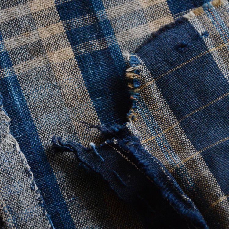 古布 襤褸 藍染 つぎはぎ クレイジーパターン ジャパンヴィンテージ | FUNS | Boro Fabric Scraps Crazy
