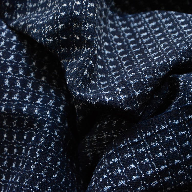  書生絣 古布 藍染 木綿 ジャパンヴィンテージ ファブリック テキスタイル 大正 昭和 | Kasuri Fabric Japanese Vintage Indigo Cotton Scraps