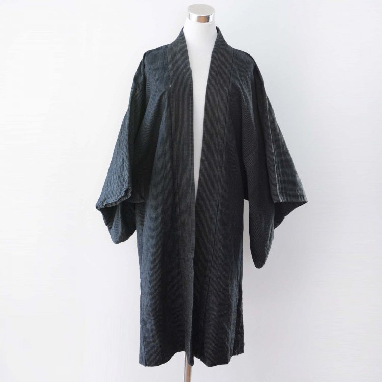 <img class='new_mark_img1' src='https://img.shop-pro.jp/img/new/icons61.gif' style='border:none;display:inline;margin:0px;padding:0px;width:auto;' />羽織 着物 男 ジャパンヴィンテージ 木綿 大正 昭和 | Haori Jacket Men Japan Vintage Kimono Cotton Stripe
