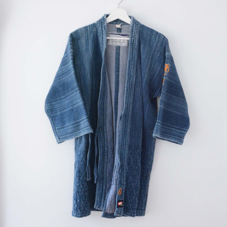  剣道着 藍染 刺し子 二重 木綿 ジャパンヴィンテージ 日本製 | Kendo Jacket Sashiko Fabric Jacket Made in Japan Vintage Indigo