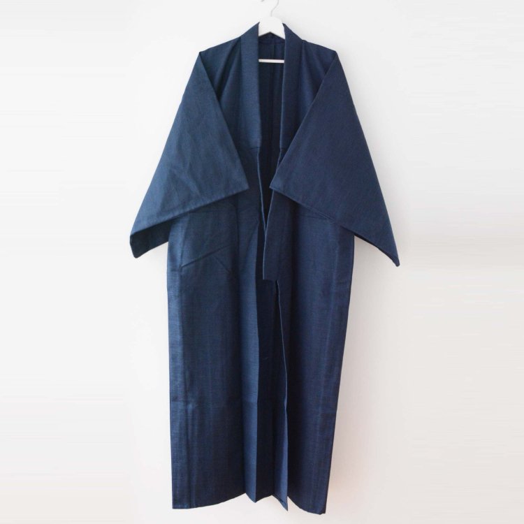 <img class='new_mark_img1' src='https://img.shop-pro.jp/img/new/icons61.gif' style='border:none;display:inline;margin:0px;padding:0px;width:auto;' />着物 長着 ウール混 ジャパンヴィンテージ 70〜80年代 | Kimono Robe Long Japan Vintage 70〜80s