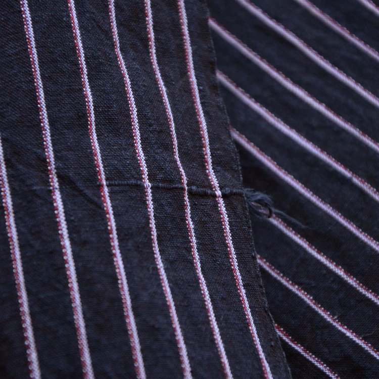 古布 木綿 はぎれ 縞模様 ジャパンヴィンテージ スカーフ 昭和 4 | FUNS | Japanese Fabric Cotton Vintage  Stripe Scraps Scarf