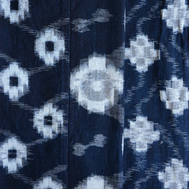  古布 藍染 絣 襤褸 木綿 クレイジーパターン ジャパンヴィンテージ ファブリック テキスタイル | Kasuri Fabric Indigo Boro Japan Vintage