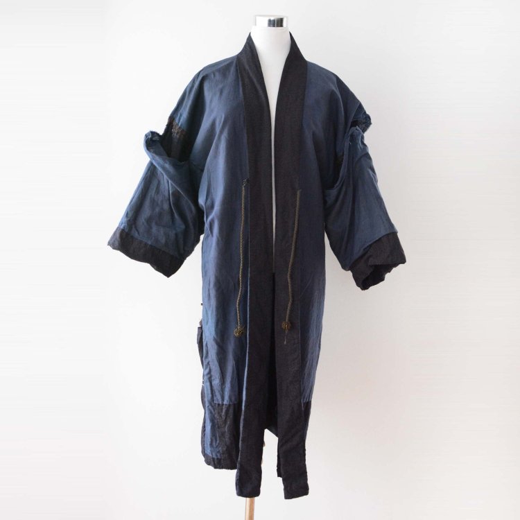  羽織 着物 男 襤褸 クレイジーパターン ジャパンヴィンテージ | Haori Men Boro Kimono Jacket Crazy Pattern Japan Vintage