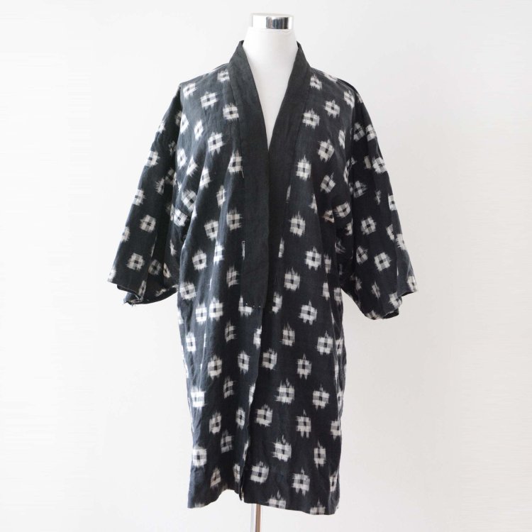  野良着 古着 絣 着物 木綿 ジャパンヴィンテージ 昭和初期〜中期 | Noragi Jacket Men Kasuri Kimono Cotton Japan Vintage