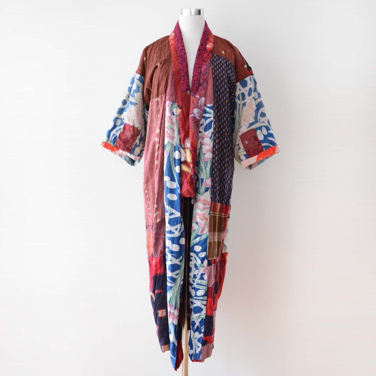  襦袢 着物 つぎはぎ クレイジーパターン ジャパンヴィンテージ 大正 昭和 | Juban Kimono Japan Vintage Crazy Pattern Patchwork