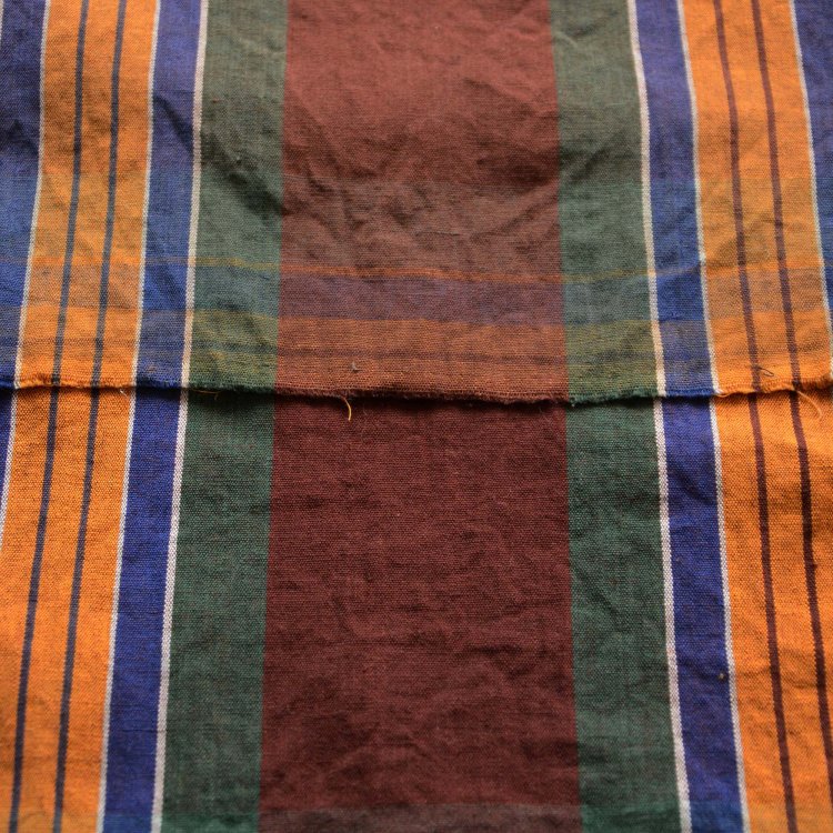 古布 木綿 格子模様 ジャパンヴィンテージ ファブリック テキスタイル 民藝 2 | Japanese Fabric Vintage Scraps Mingei Textile Checkered