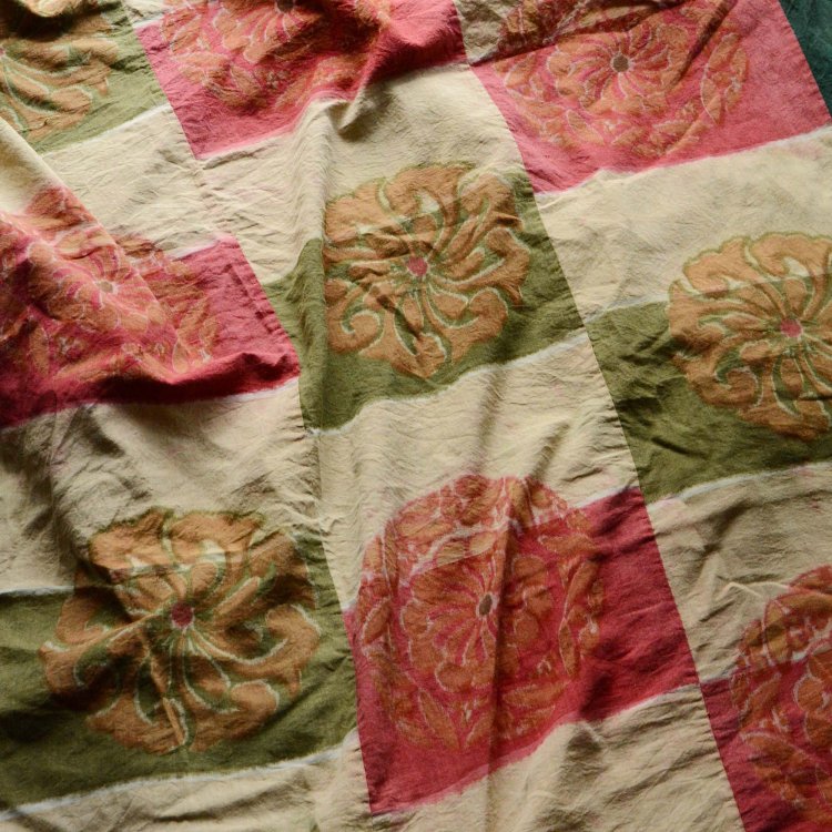 古布 木綿 布団皮 こたつ ジャパンヴィンテージ ファブリック テキスタイル | Japanese Fabric Cotton Vintage Futon Cover Kotatsu Textile