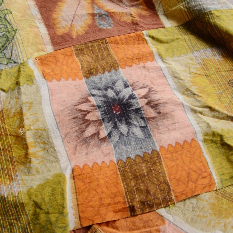 古布 木綿 花柄 ジャパンヴィンテージ ファブリック テキスタイル 昭和 はぎれ | Japanese Fabric Vintage Cotton Floral Pattern