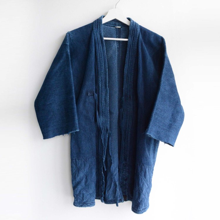 剣道着 手刺し子 藍染 木綿 刺繍 ジャパンヴィンテージ | Kendo Jacket Sashiko Fabric Indigo Dyed Japan Vintage