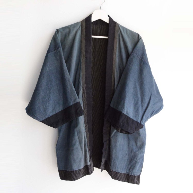 野良着 木綿 着物 クレイジーパターン 縞模様 ジャパンヴィンテージ 大正 昭和 | Noragi Jacket Men Cotton Crazy Pattern Japan Vintage
