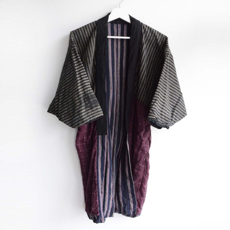 野良着 襤褸 着物 クレイジーパターン ジャパンヴィンテージ 大正 昭和 | Noragi Jacket Boro Crazy Pattern Kimono Japan Vintage