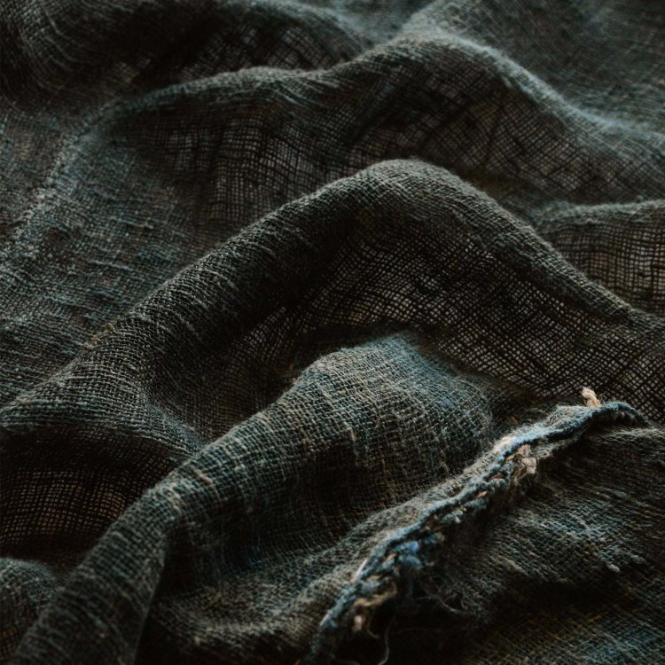 古布 襤褸 藍染 木綿 麻 自然布 ジャパンヴィンテージ ファブリック テキスタイル | Japanese Fabric Vintage Indigo Boro Very Old Textile