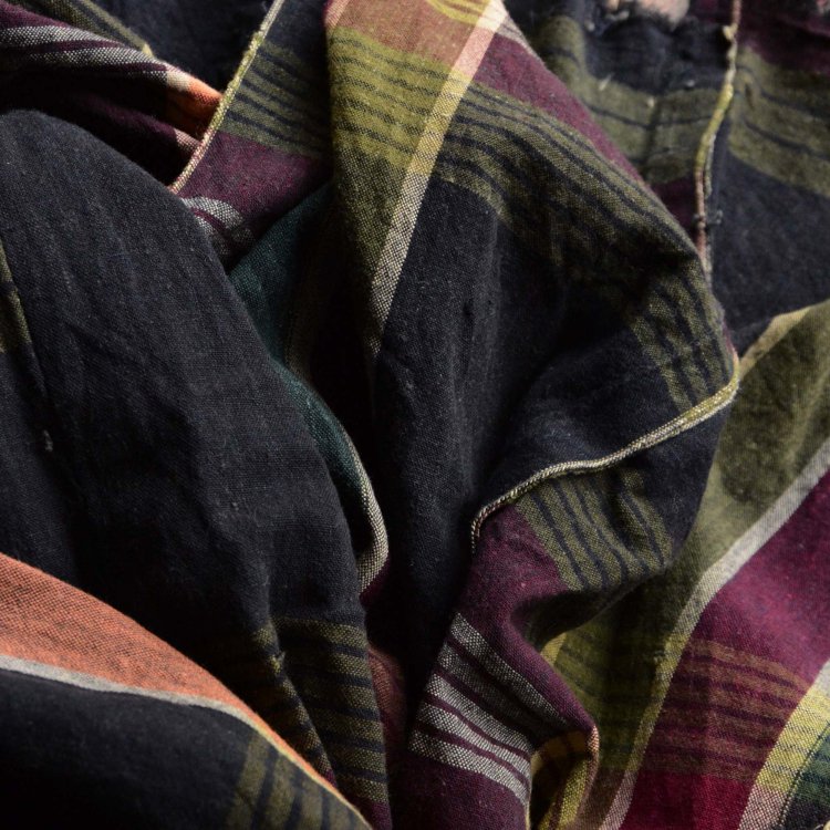 古布 木綿 布団皮 ほどき ジャパンヴィンテージ ファブリック テキスタイル 昭和 | Japanese Fabric Cotton Vintage Futon Cover Old Cloth