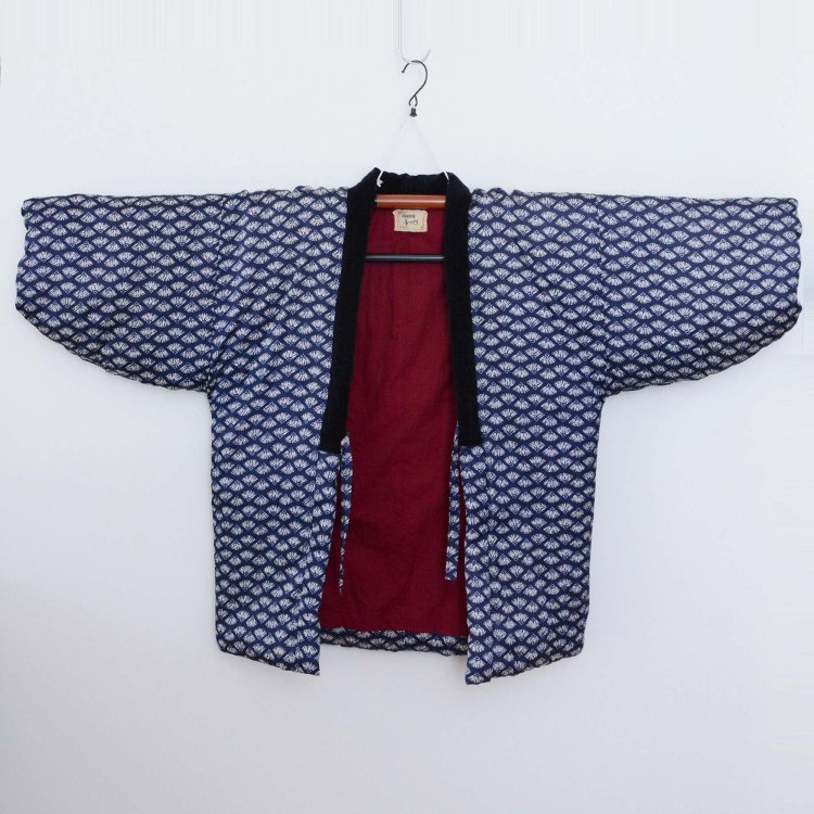 綿入れ半纏 着物 久留米絣 日本製 ジャパンヴィンテージ KUWANO | Hanten Padded Kimono Jacket Japan Vintage Kasuri Fabric Kurume