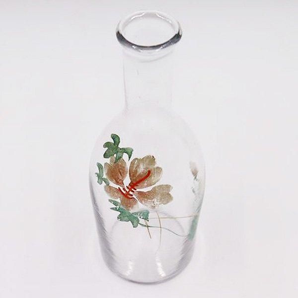 絵付けガラス 徳利 酒器 一輪挿し 大正ガラス 和ガラス 大正 絵付けガラス 徳利 酒器 一輪挿し 大正ガラス 和ガラス 大正