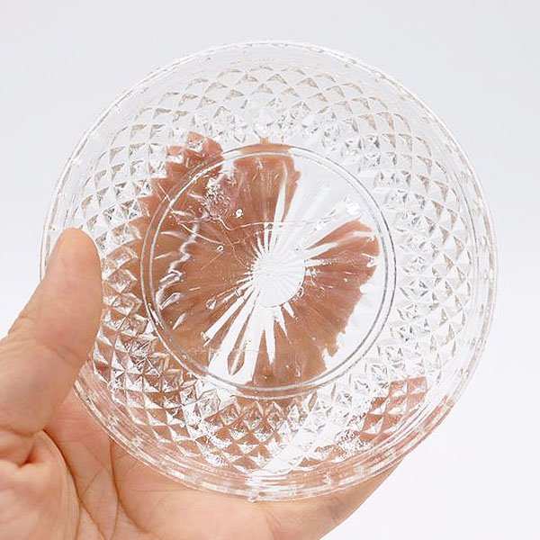 プレスガラスレース豆皿の画像