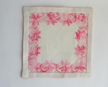 スウェーデン、ハンド刺繍のクロス - ANTIQUE LEAVES