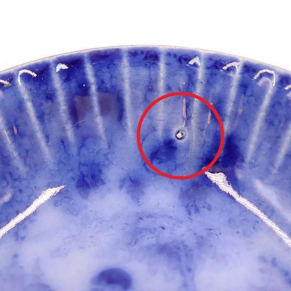 道八　阿蘭陀写し　八角菓子　江戸時代　オランダ風　皿　菓子器　箱付　Q1755 道八 阿蘭陀写し 八角菓子 江戸時代 オランダ風 皿 菓子器 箱付