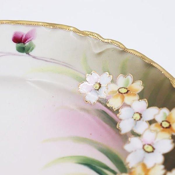 オールドノリタケ ハンドペイント プレート 飾り皿 金彩 輸出用 オールドノリタケ ハンドペイント プレート 飾り皿 金彩 輸出用