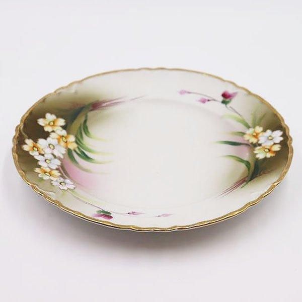 絶妙なデザイン ハンドペイント オールドノリタケ プレート 輸出用 金彩 飾り皿 食器