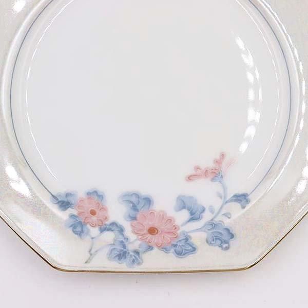【即日発送】 ブルーストライプ もい オールドノリタケ ◇ 鉢皿 紫花文様 オールドノリタケ