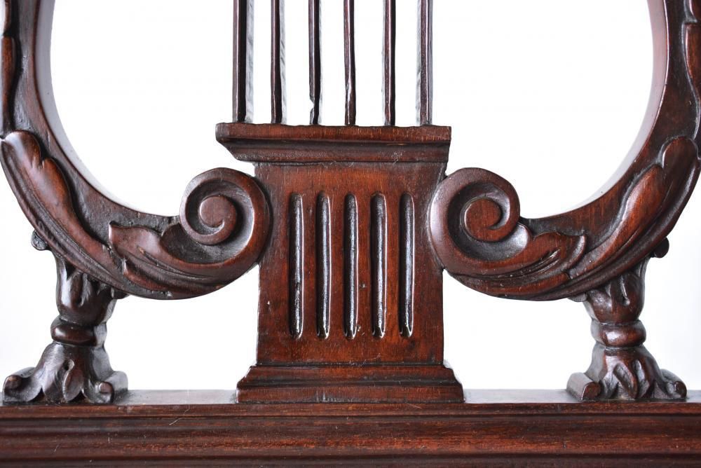 1880年代 英国製ローチェア｜ヴィクトリアン透かし彫り椅子