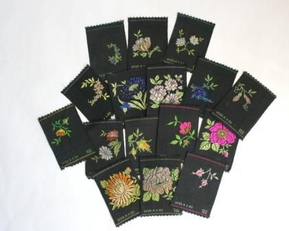 花の刺繍　シガレットカード　Sサイズ 60枚セット すずらん 花の刺繍 シガレットカード Sサイズ 60枚セット すずらん 楽天